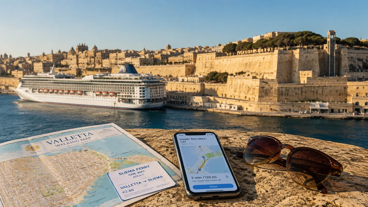 Valletta Cruise Port: Upper Barrakka Lift, City Taxis & Sliema Ferry Hacks