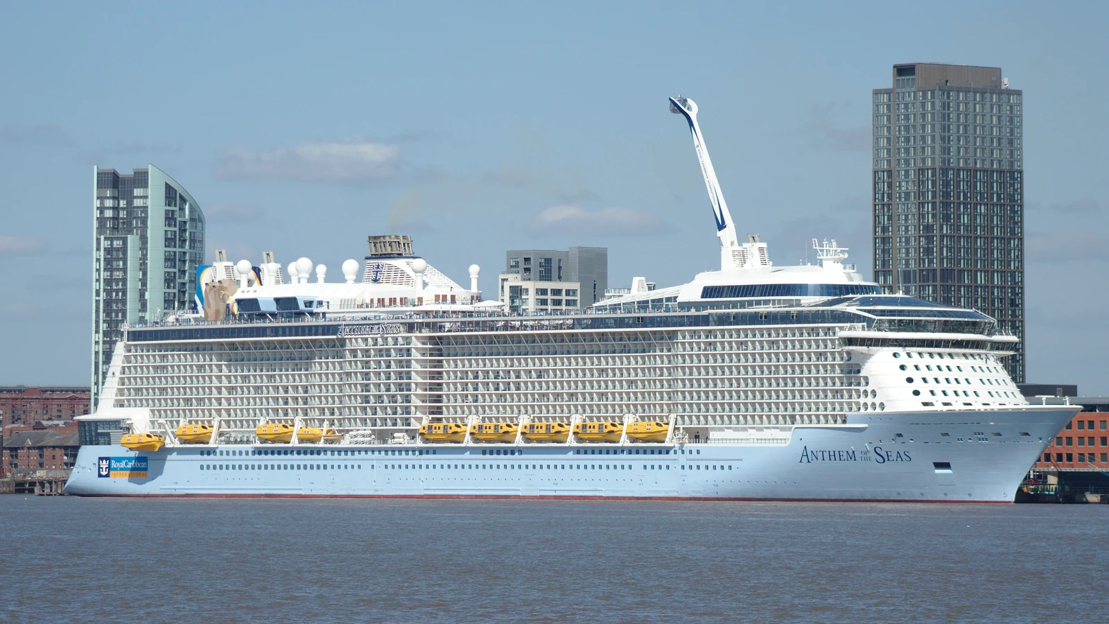 Anthem of the Seas cruise ship at Liverpool
