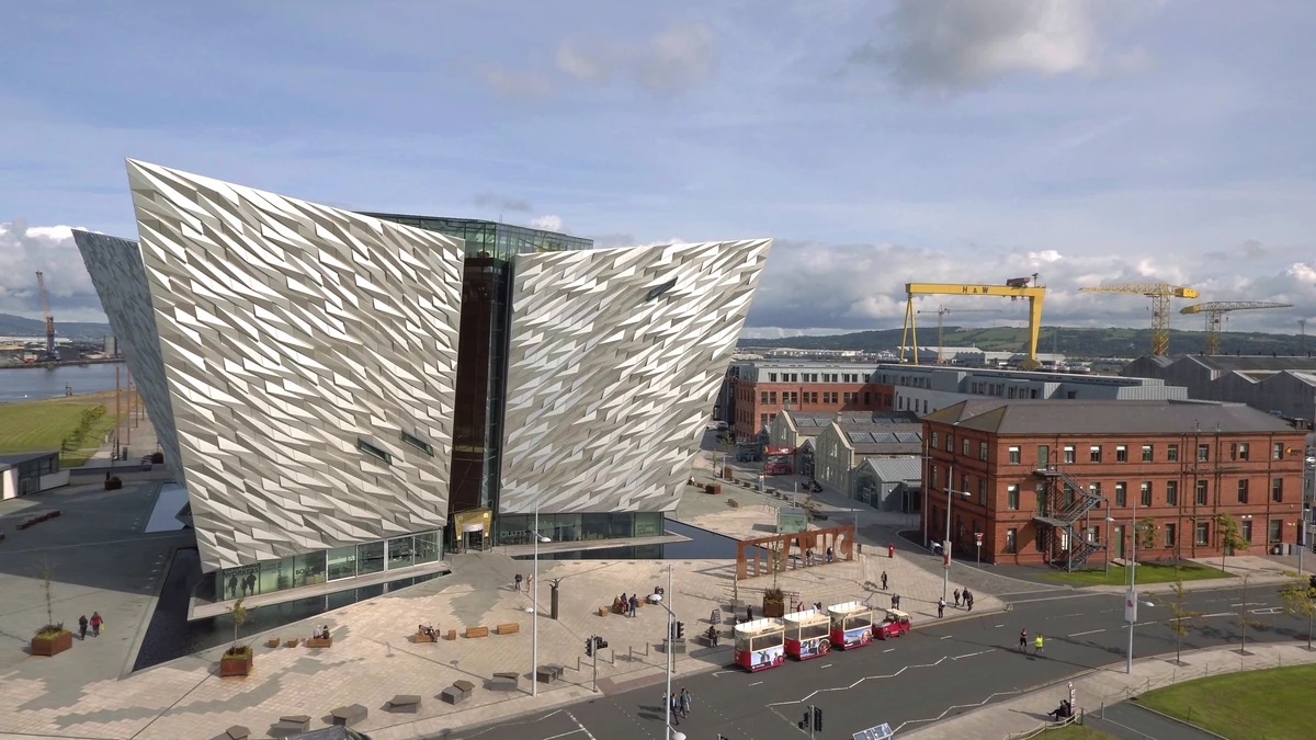 Belfast Cruise Port image showing Titanic Belfast and the Titanic Quarter