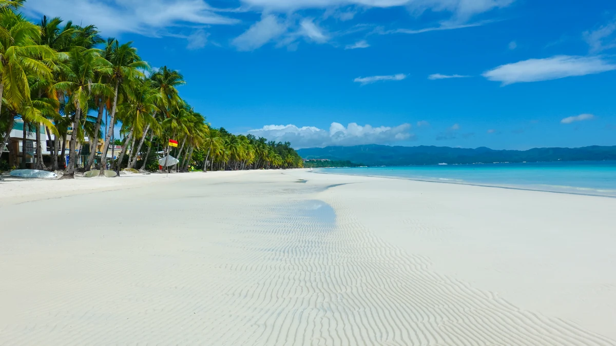 White Beach on Boracay in the Philippines