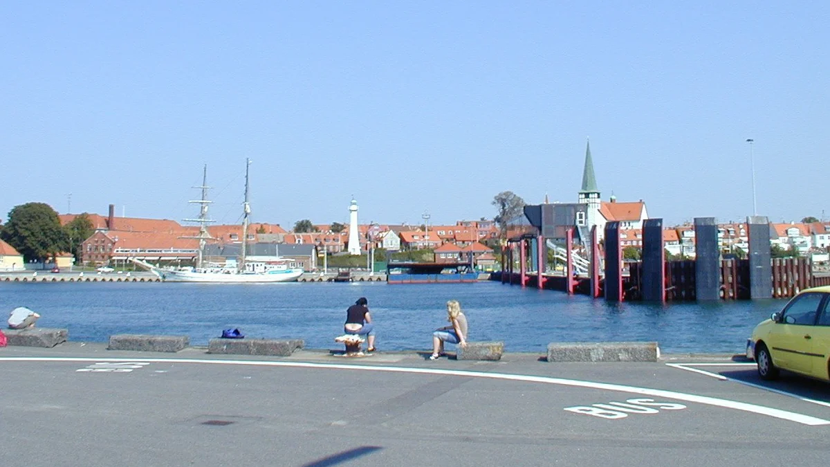 Bornholm Cruise Port guide image showing Rønne harbour on Bornholm
