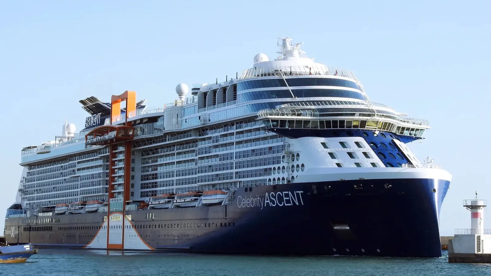 Celebrity Ascent cruise ship in Piraeus