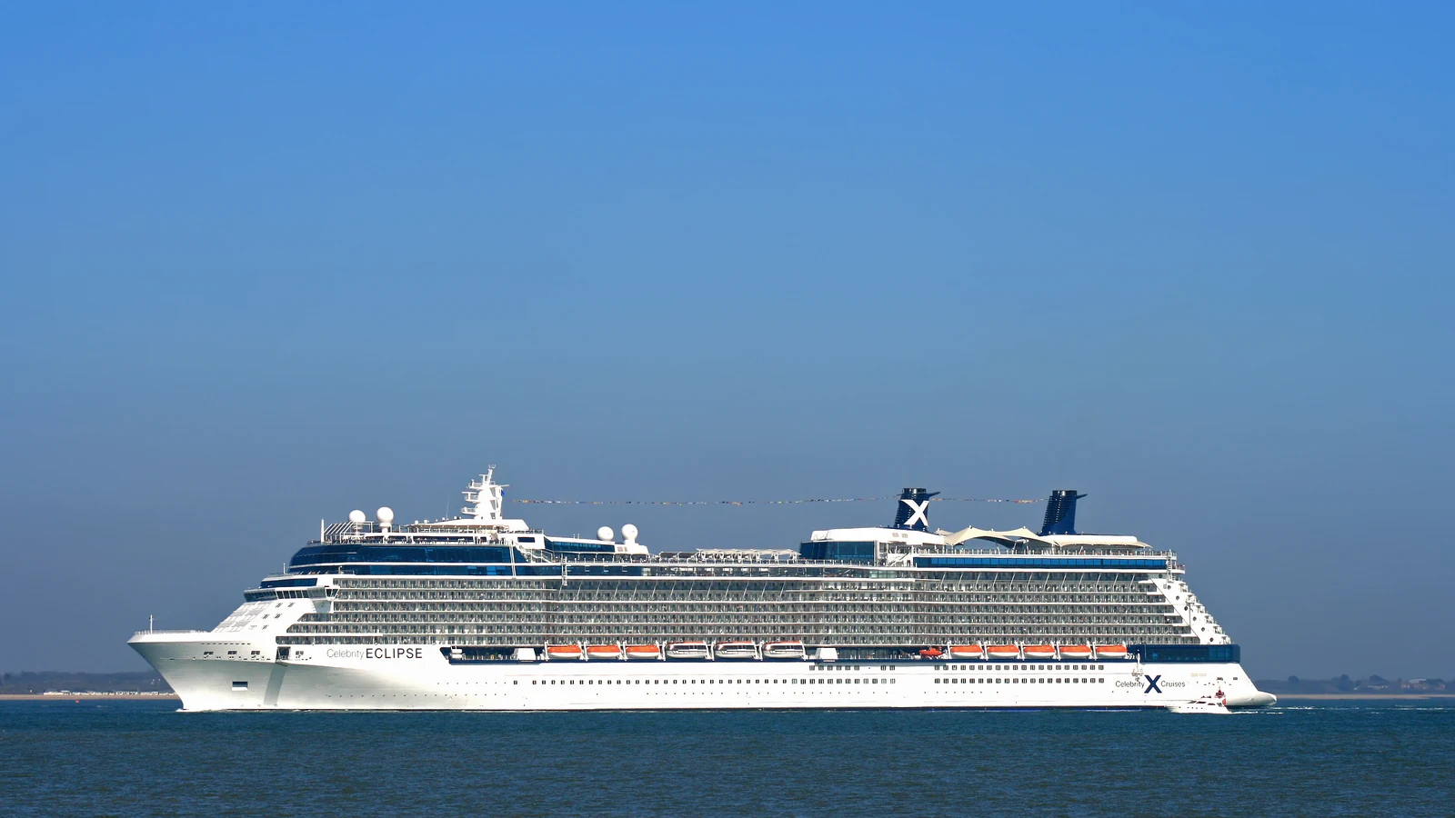 Celebrity Eclipse cruise ship sailing at sea