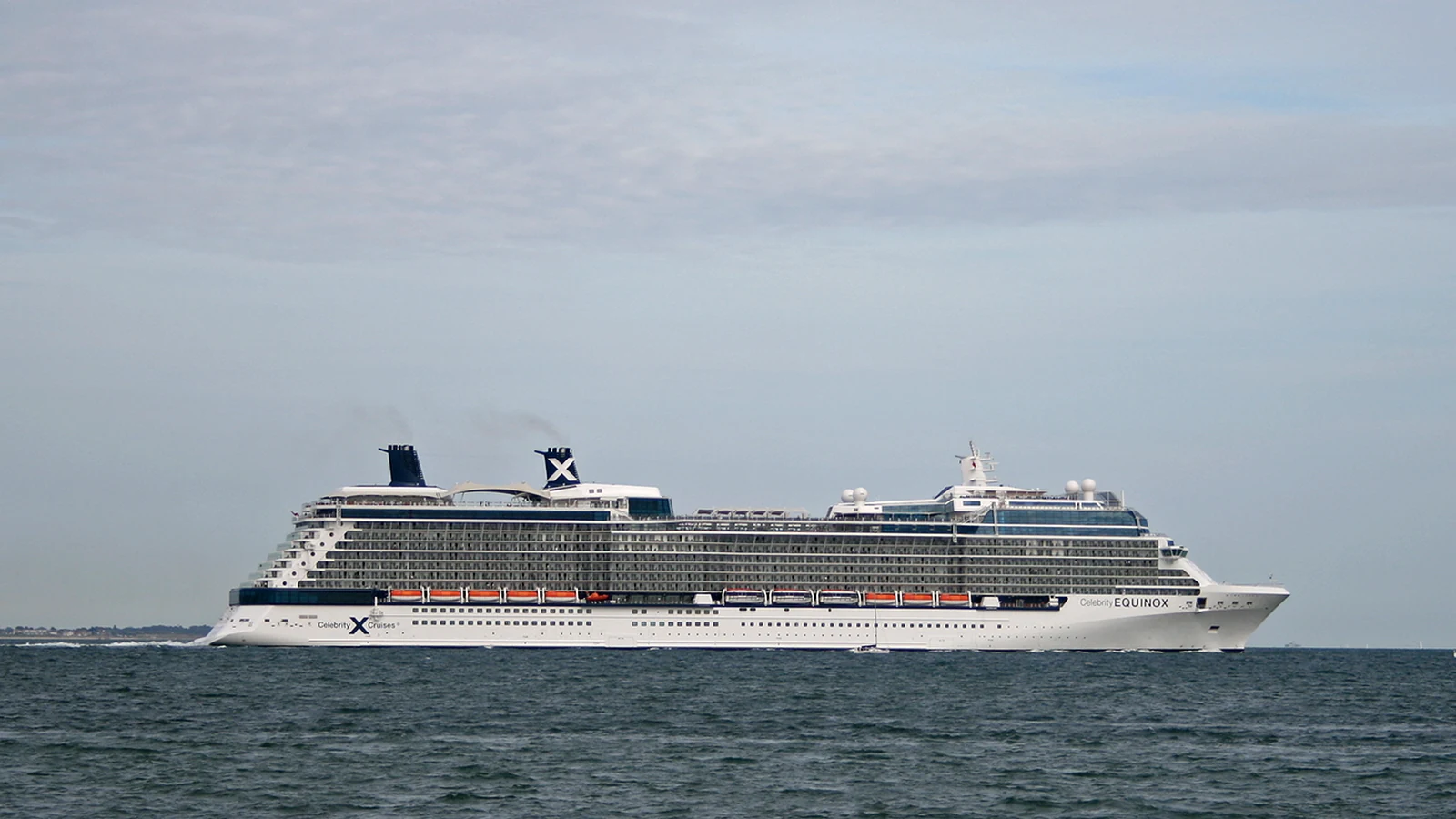 Celebrity Equinox cruise ship sailing at sea