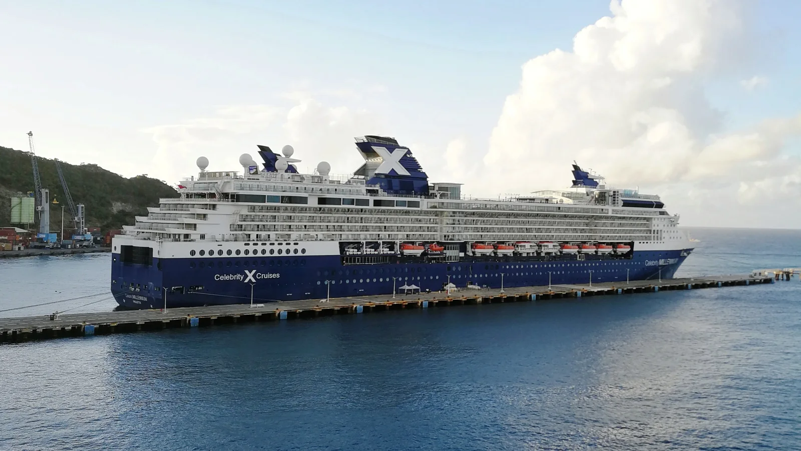 Celebrity Millennium cruise ship sailing at sea