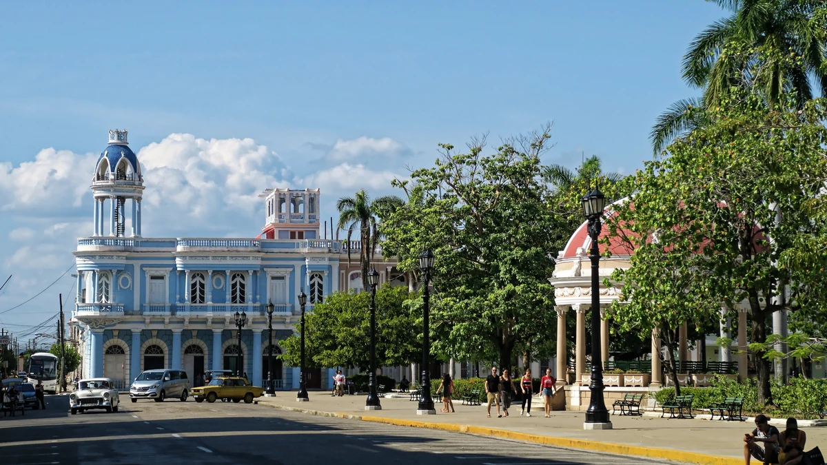 Cienfuegos Cruise Port destination at Parque José Martí in central Cienfuegos