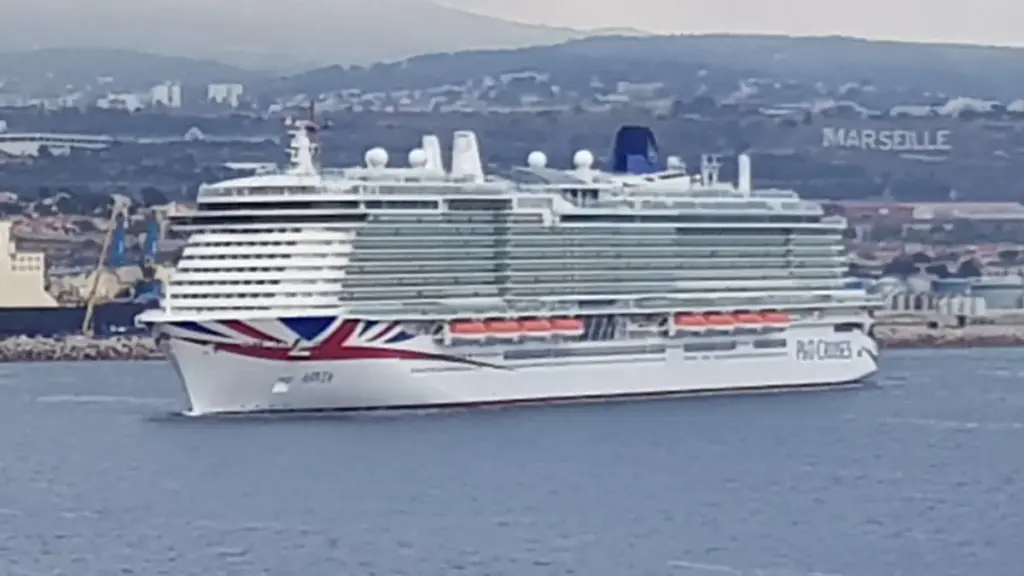 Arvia cruise ship at sea for P&O Cruises