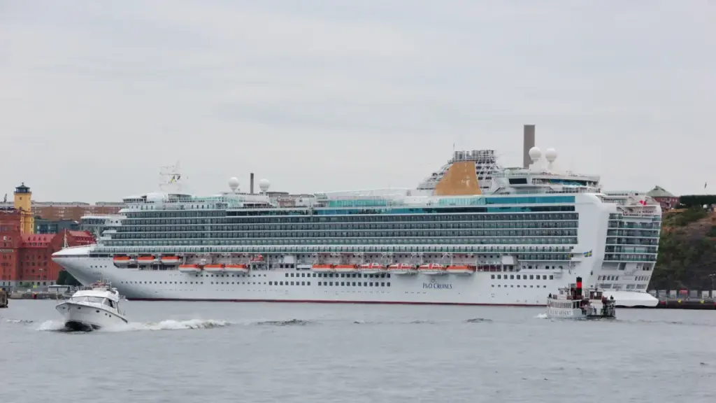 Azura cruise ship in Stockholm for P&O Cruises