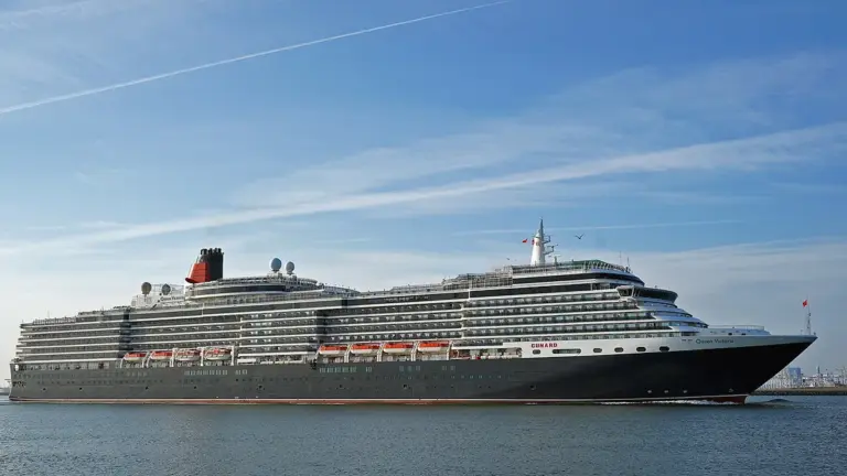 Queen Victoria cruise ship sailing in calm water