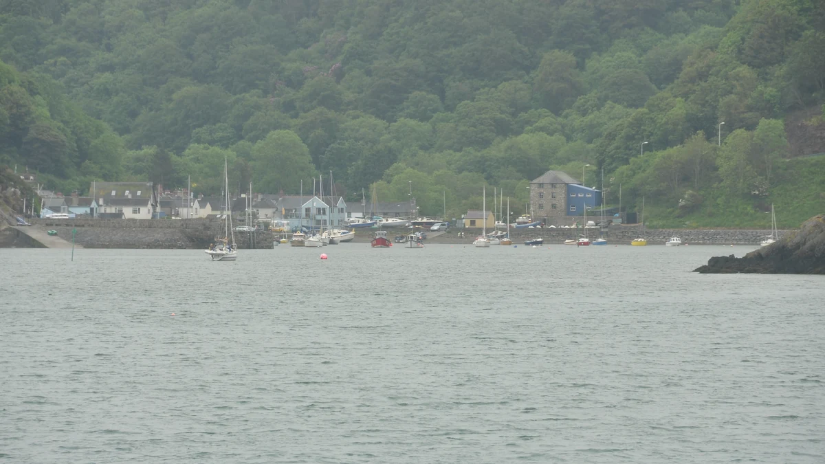 Fishguard cruise port harbour on the Pembrokeshire coast