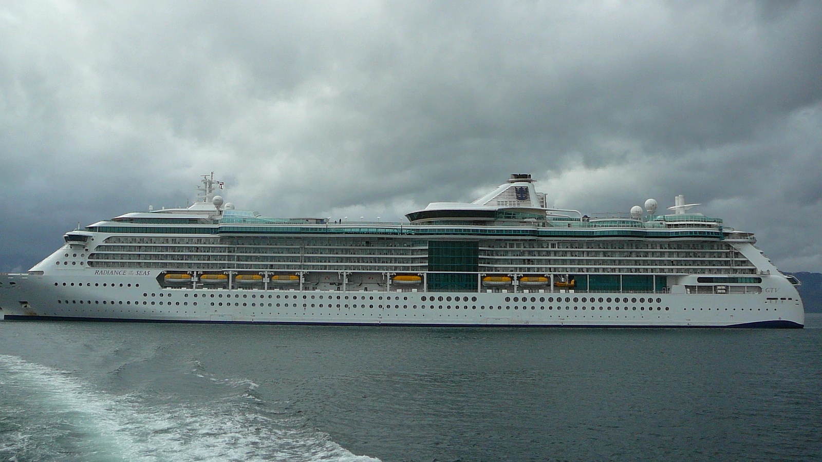 Radiance of the Seas docked in Alaska