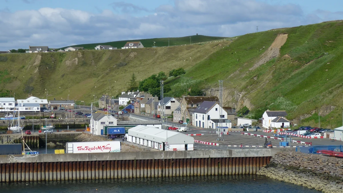Scrabster cruise port harbour in northern Scotland