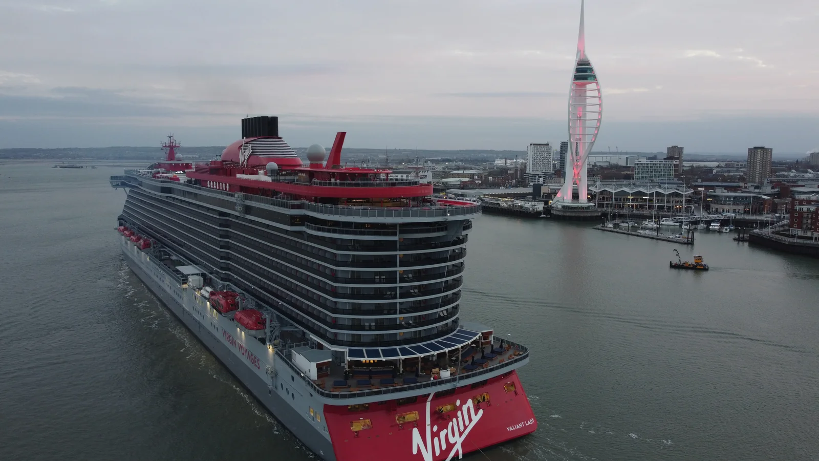 Valiant Lady arriving at Portsmouth