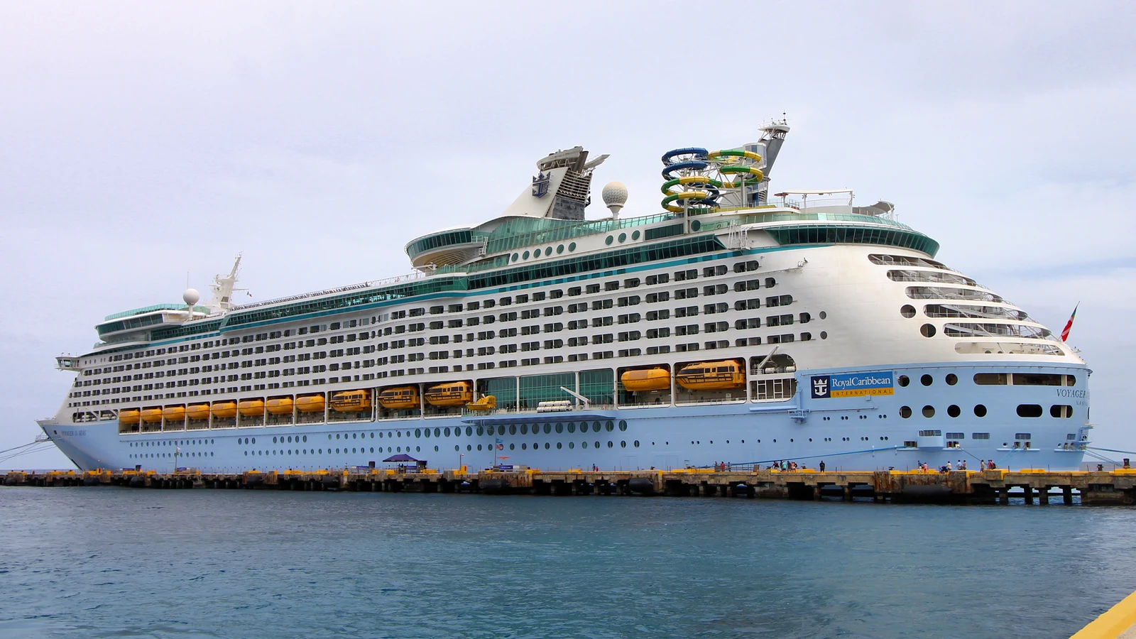 Voyager of the Seas docked at Costa Maya