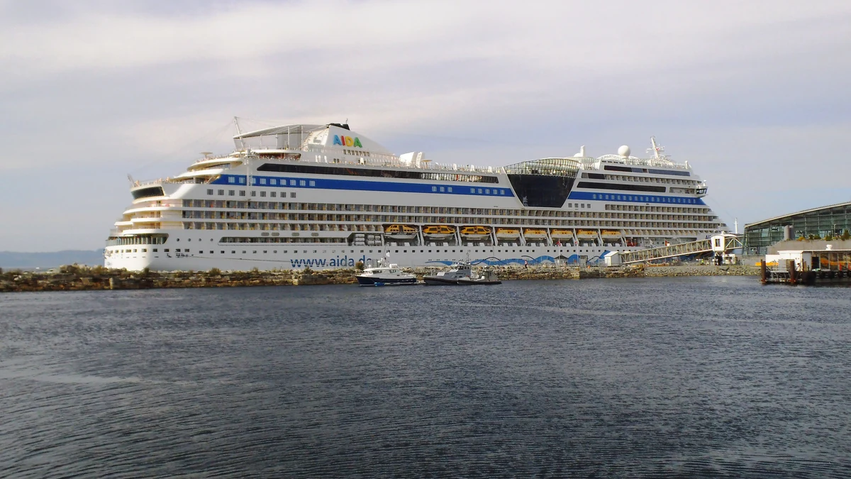 AIDAsol cruise ship in Trondheim