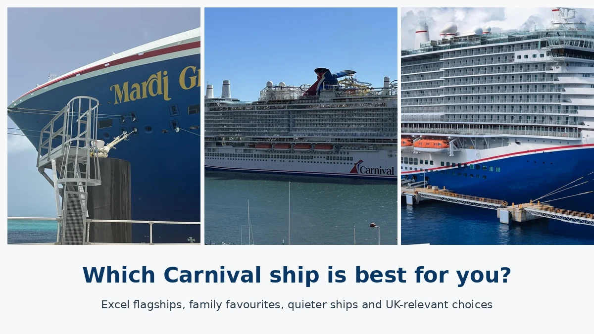 Mardi Gras Carnival Celebration and Carnival Jubilee ship comparison