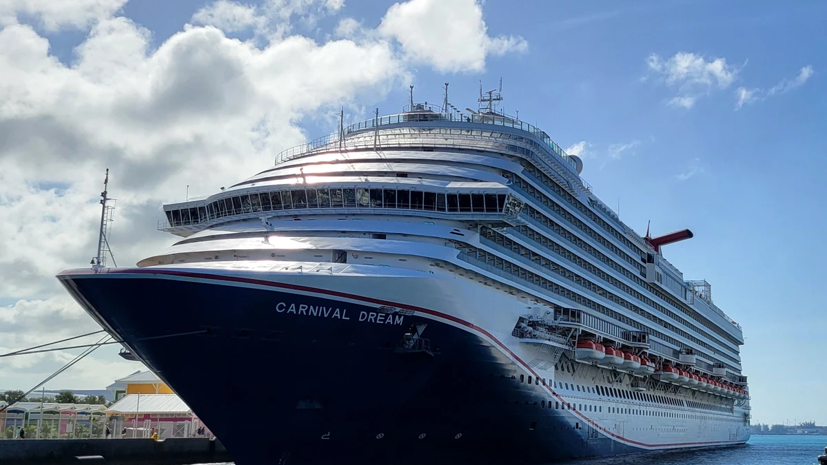 Carnival Dream cruise ship alongside at Nassau Cruise Port