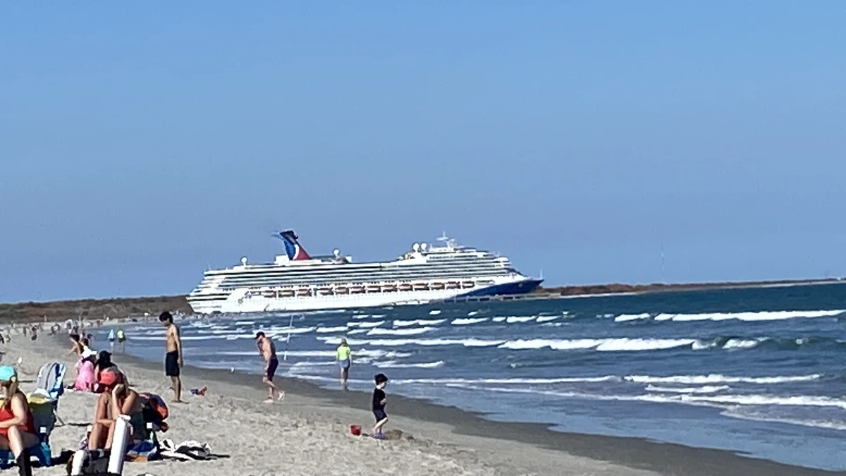 Carnival Glory cruise ship departing Port Canaveral