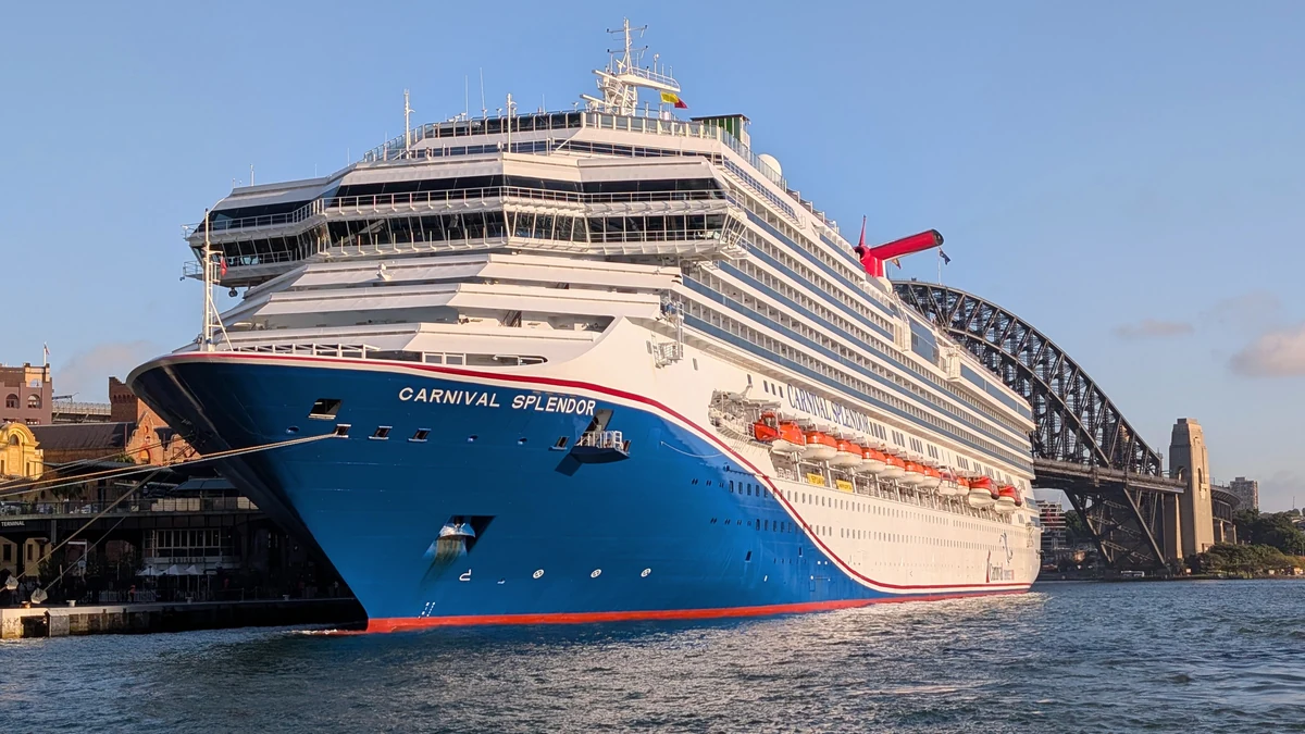 Carnival Splendor cruise ship at Sydney Overseas Passenger Terminal