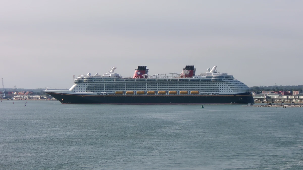 Disney Dream cruise ship departing Southampton