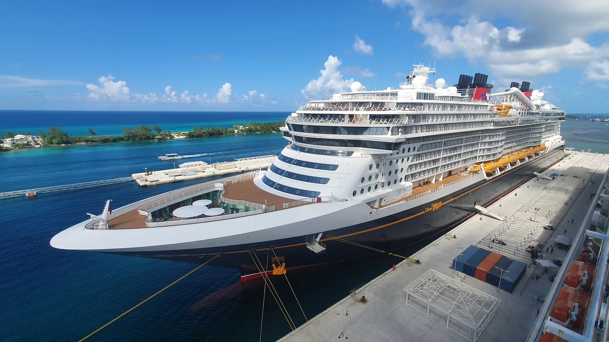 Disney Wish cruise ship in Nassau