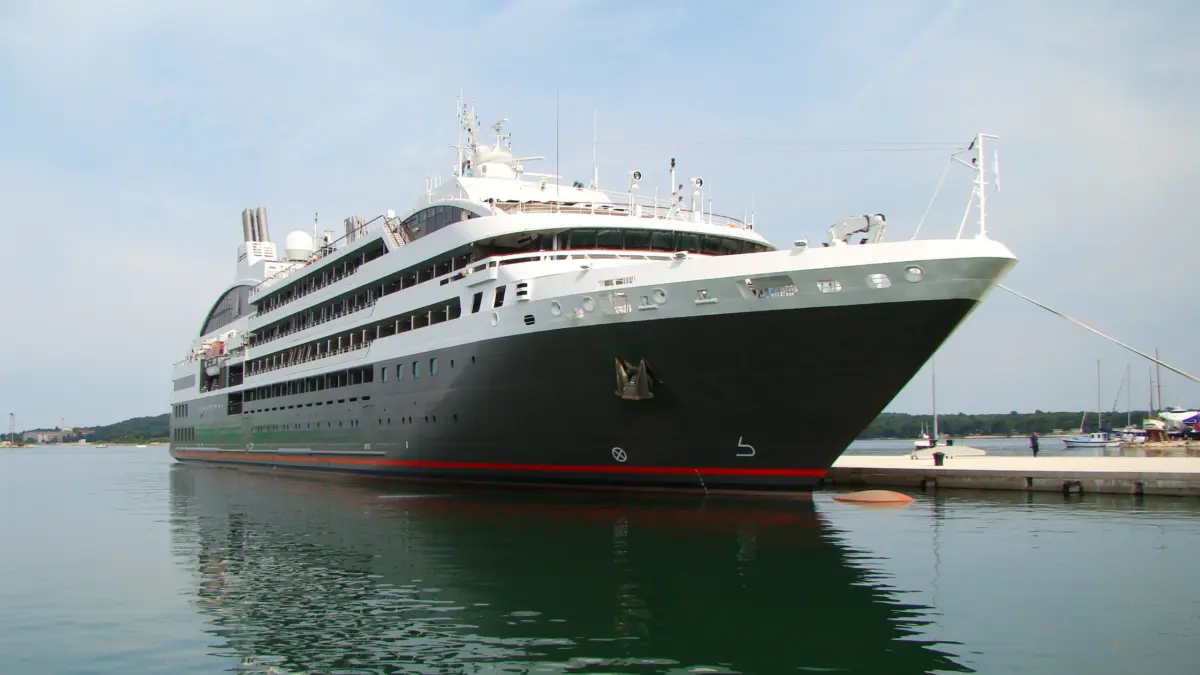L'Austral PONANT cruise ship in Pula Croatia