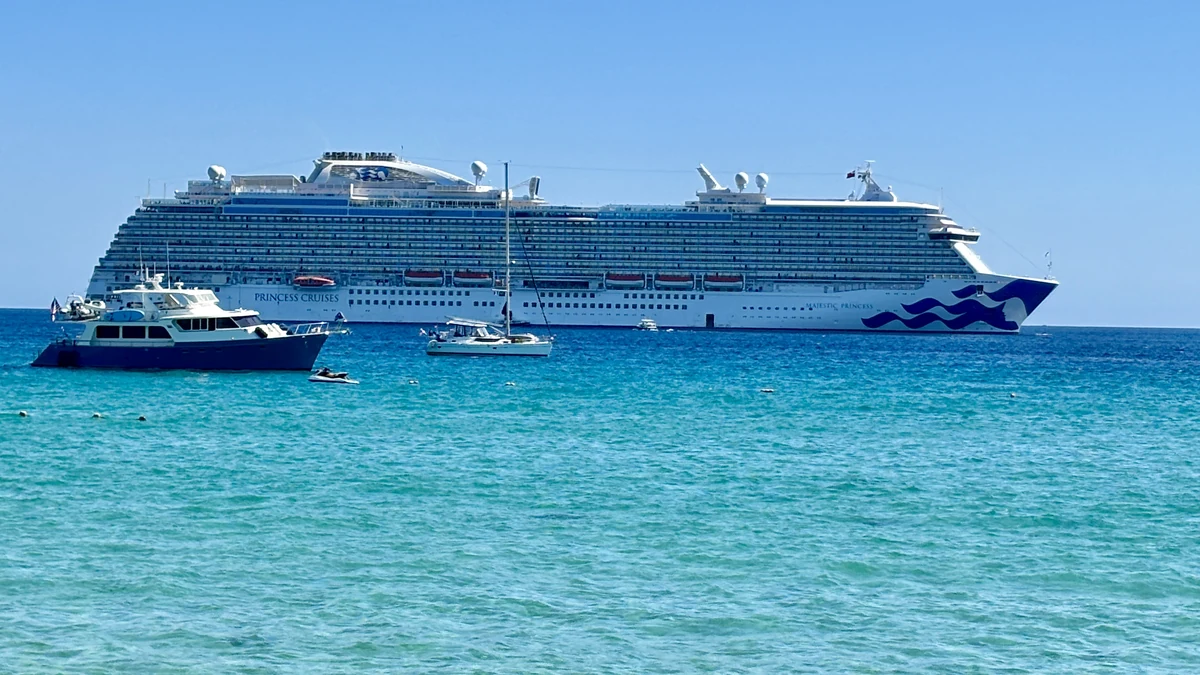 Majestic Princess cruise ship off Cabo San Lucas