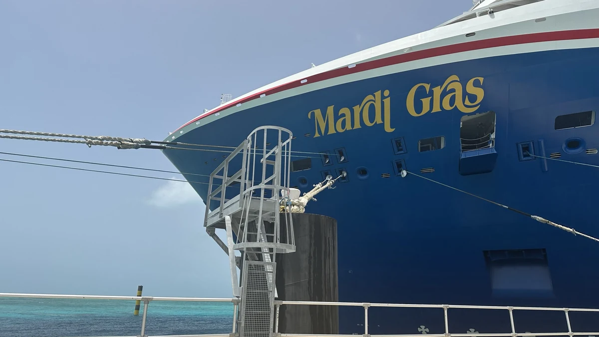 Mardi Gras Carnival cruise ship at Port Canaveral