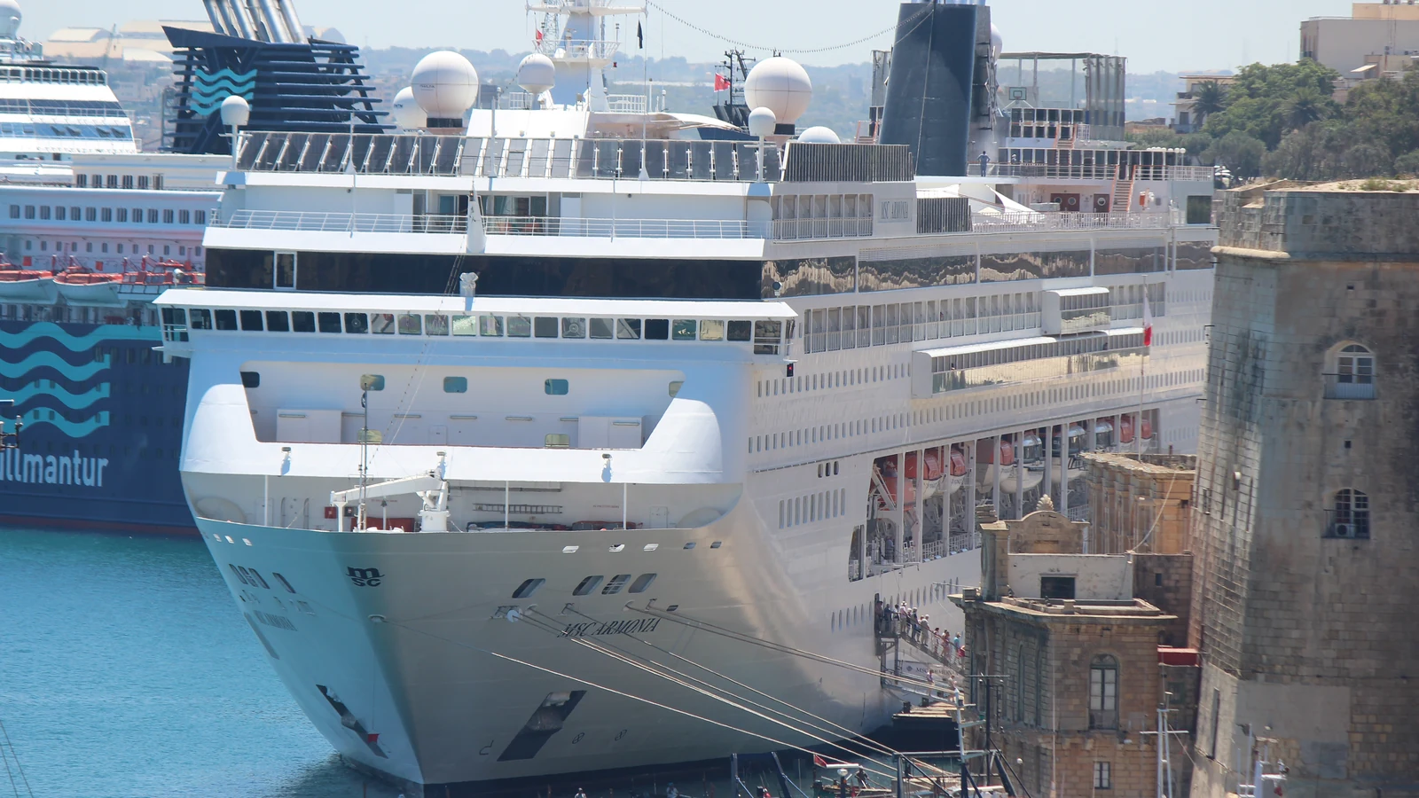 MSC Armonia cruise ship in Malta