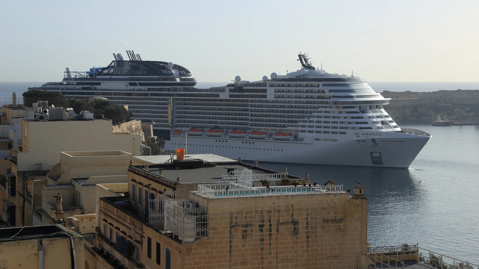 MSC Meraviglia cruise ship in Malta