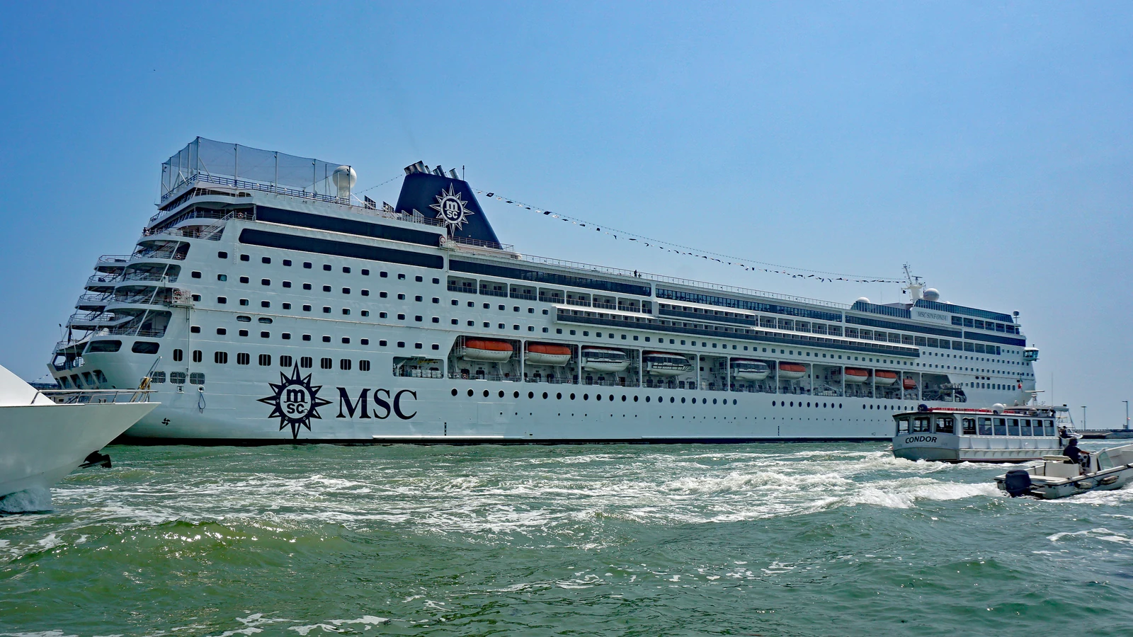 MSC Sinfonia cruise ship in Venice