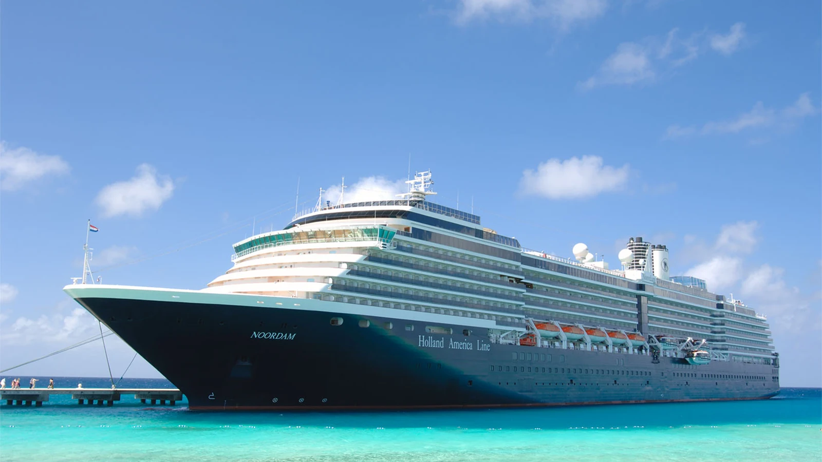 Noordam Holland America cruise ship approaching port