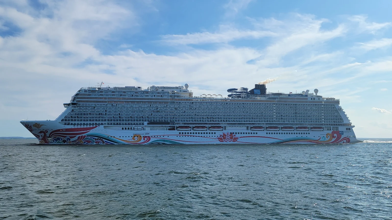Norwegian Joy cruise ship sailing from New York City