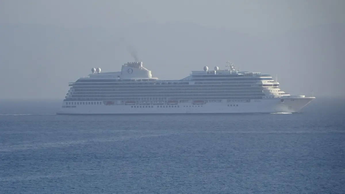 Oceania Allura arriving in Rhodes