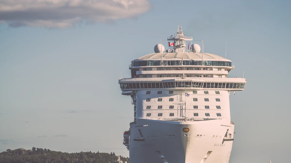 Regal Princess cruise ship in Halifax harbour