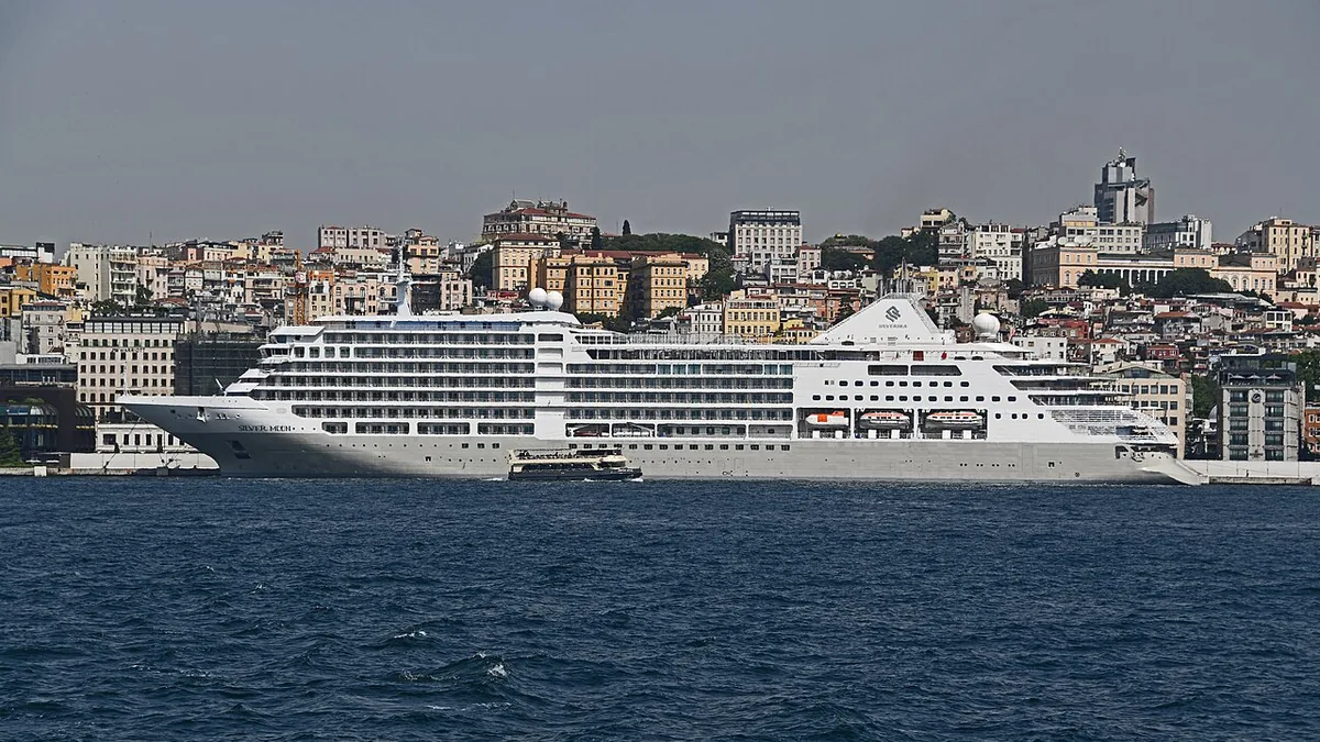 Silver Moon cruise ship at sea or in port