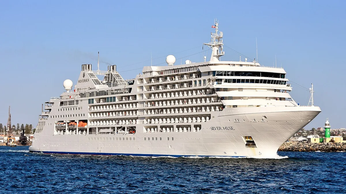 Silver Muse cruise ship at sea or in port