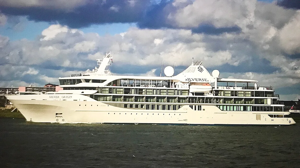 Silver Origin cruise ship at sea or in port