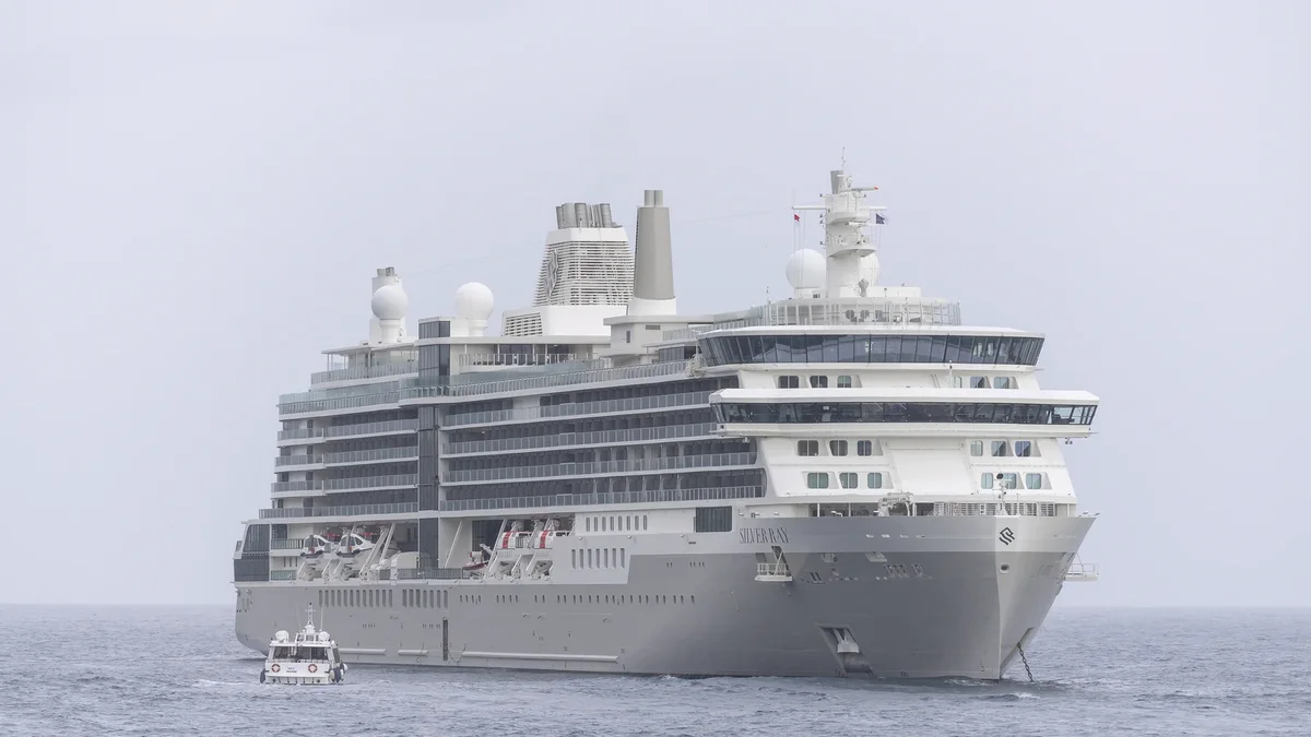 Silver Ray cruise ship under way