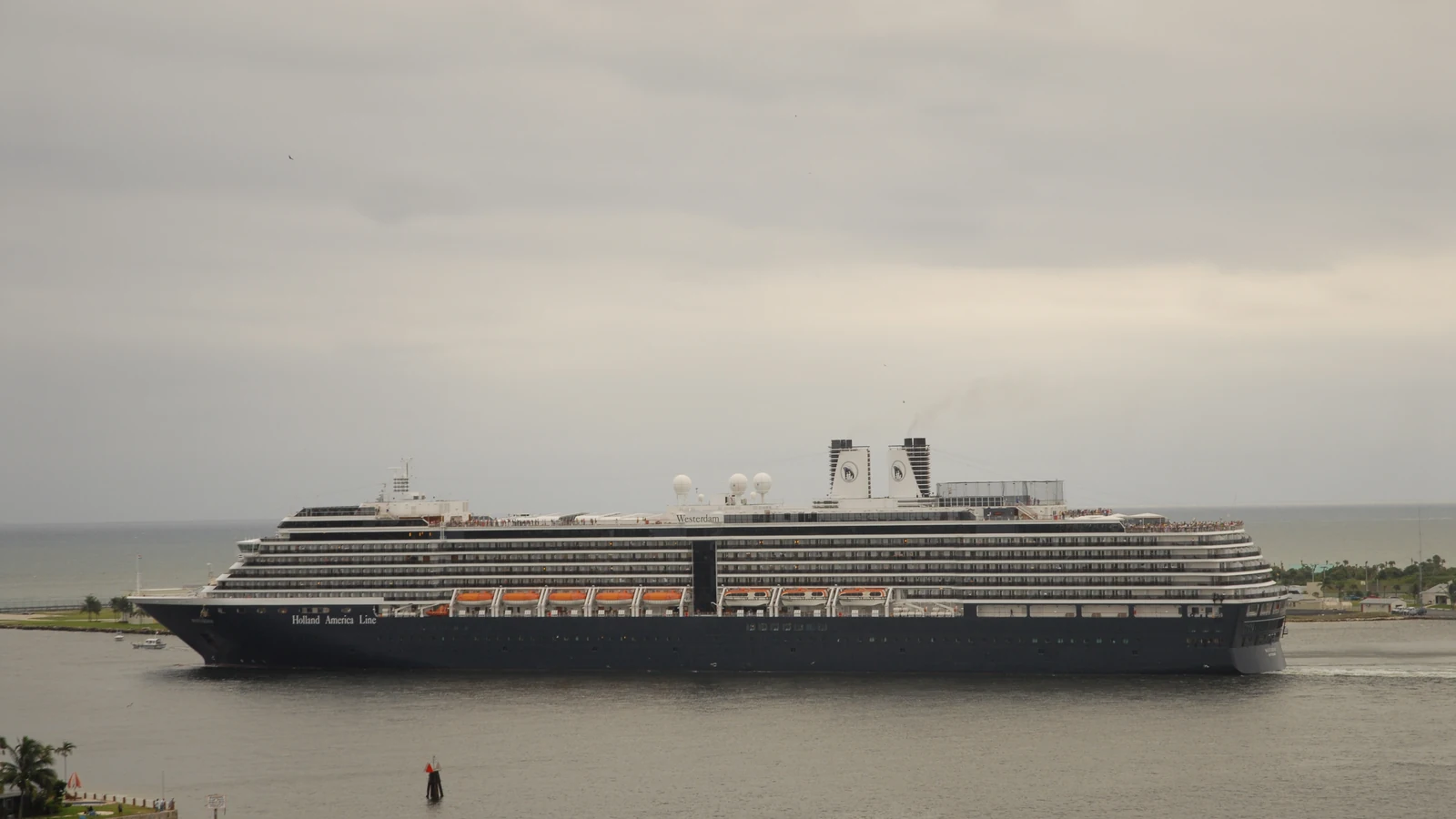 Westerdam Holland America cruise ship broadside view